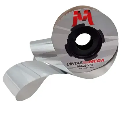CINTA PAPEL METALIZADA 09*25 PLATEADO