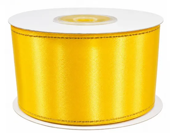 CINTA TELA BORDE DORADO 40 MM*30 AMARILLO