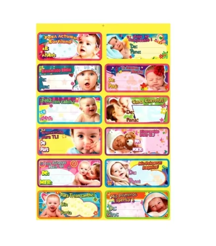 TARJETA ADHESIVA DE-PARA x 108