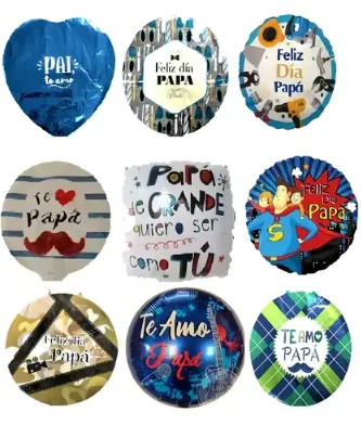 GLOBO METALIZADO DE 18" FELIZ DIA PAPA