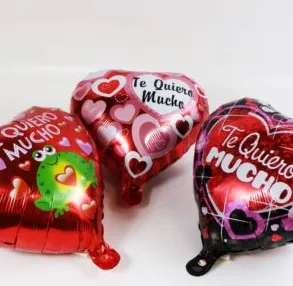 GLOBO METALIZADO DE 10" TE QUIERO