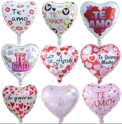 GLOBO METALIZADO DE 10" TE AMO