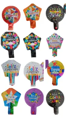 GLOBLO METALIZADO 6" FELIZ CUMPLEAÑOS
