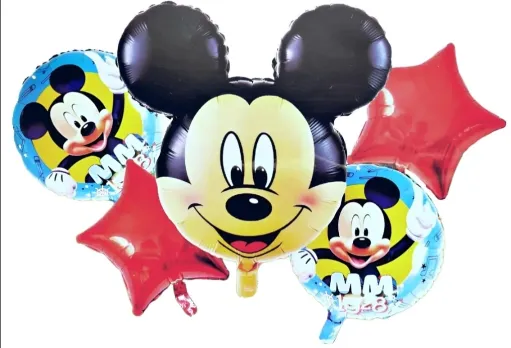 FELIZ CUMPLEAÑOS PERSONAJES NIÑO 5PZS