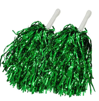 POMPONES VERDE X2