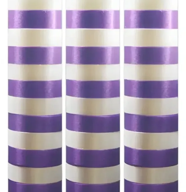 SERPENTINA SATINADA X3 TACOS X 12 UND MORADO